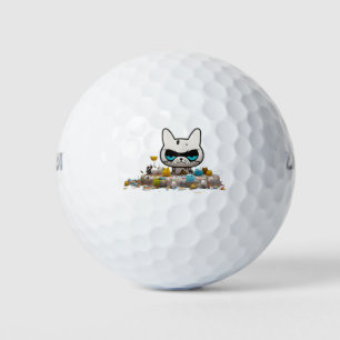 Cool funny alien monster cat golf balls