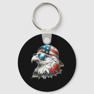 Cool Funny American Bald Eagle Inauguration Day Me Keychain