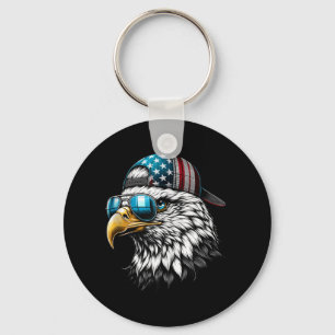 Cool Funny American Bald Eagle Inauguration Day Me Keychain