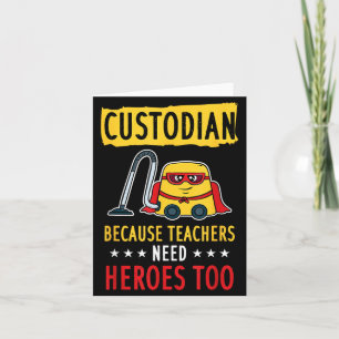 Cool Funny Custodian Guard Appregovernment Card