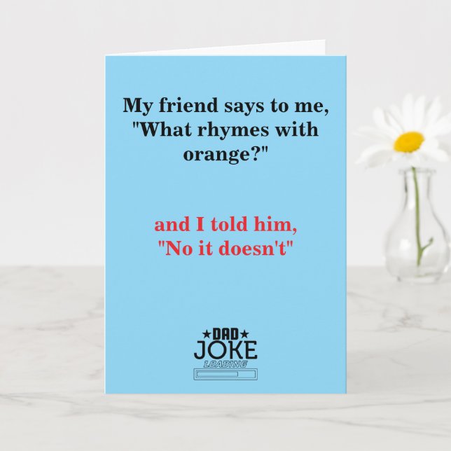 Cool Funny Dad Joke Card (Small Plant)
