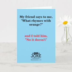 Cool Funny Dad Joke Card