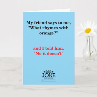 Cool Funny Dad Joke Card