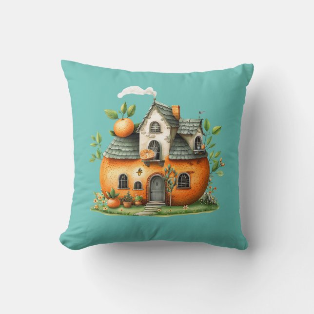 Cool Funny Fairy Fantasy Enchanted Sweet Throw Pillow (Front)