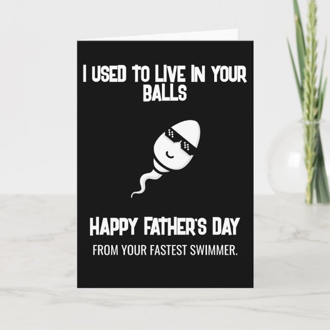 Cool Funny Fathers Day Card (Front)