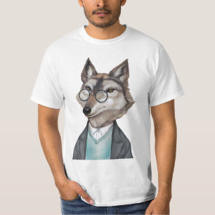 cool funny fox face animal print design T-Shirt