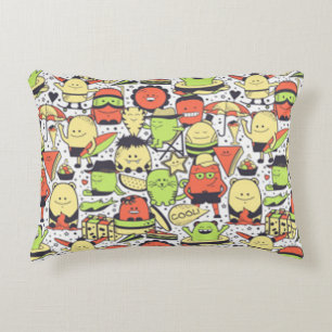 Cool Funny Monsters Decorative Pillow