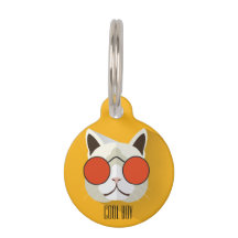 Cool Funny Orange Pop Art Cat's Name