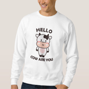 Cool Funny Pun Farm Cute Animals Kids Sweatshirt