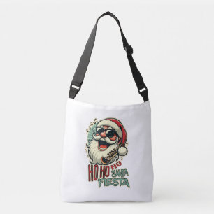 Cool funny Santa Claus with sunglasses - Ho-ho-ho Crossbody Bag