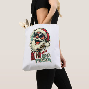 Cool funny Santa Claus with sunglasses - Ho-ho-ho Tote Bag
