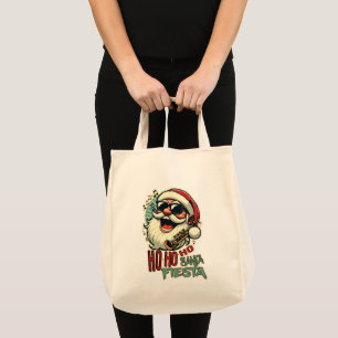 Cool funny Santa Claus with sunglasses - Ho-ho-ho Tote Bag