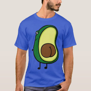 Cool Funny Sarcastic Avocado Butt Novelty Graphic T-Shirt