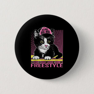 Cool Funny Sarcastic Cats Meme Quotes Cartoon Grap 2 Inch Round Button