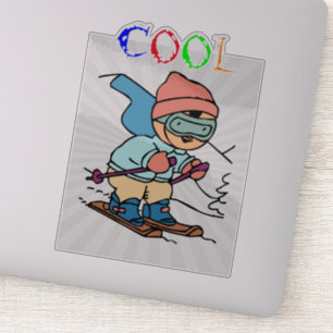 Cool Funny Skier   skiing designs   skiing funny