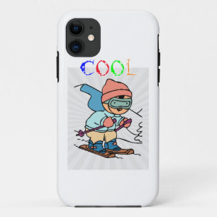 Cool Funny Skier skiing designs skiing funny iPhone 11 Case