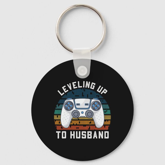 Cool Future Husband Engagement Men Boys Groom To B Keychain (Front)