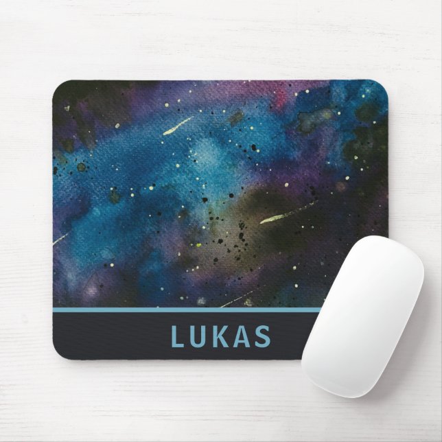 Cool Galaxy Outer Space Stars Mouse Pad (With Mouse)