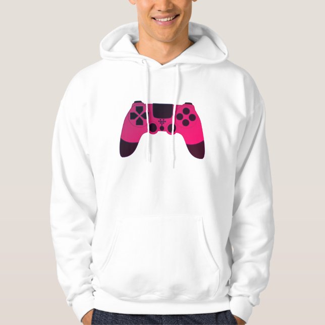 Cool Gamer Design - Gaming Controller Nerdy Hoodie (Front)
