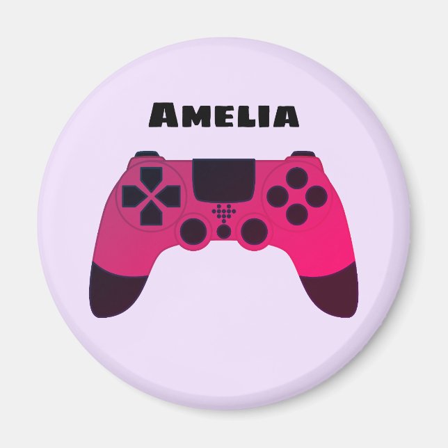 Cool Gamer Design - Gaming Controller Nerdy Magnet (Front)