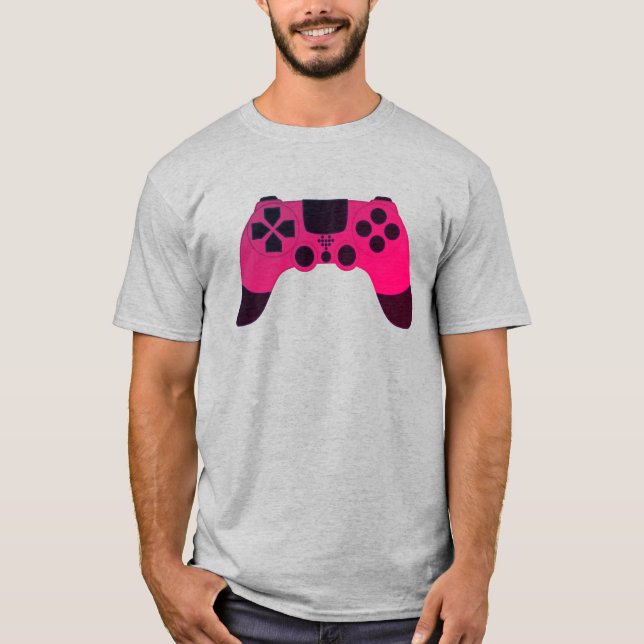 Cool Gamer Design - Gaming Controller Nerdy T-Shirt (Front)