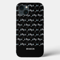 Cool Gamer Personalized Gaming Pattern Black