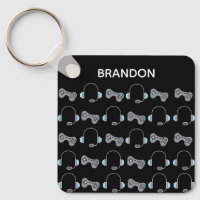 Cool Gamer Personalized Gaming Pattern Black
