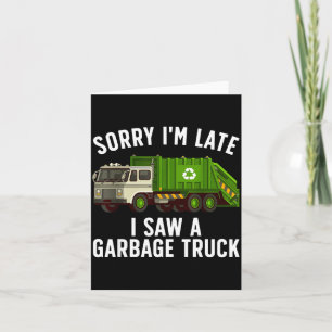 Cool Garbage Truck Art For Men Women Kids Garbage Card