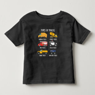 Cool Garbage Truck Kids Trash Recycling Driver Toddler T-shirt