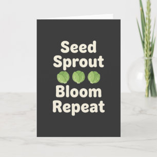 Cool Gardening Seed Sprout Bloom Repeat Gift Card