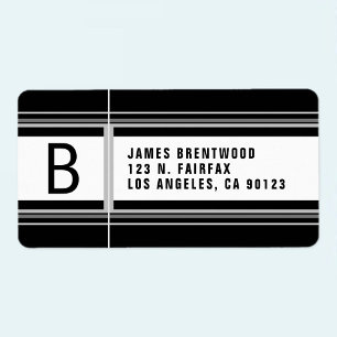 Cool Geometric Stylized Return Address Label