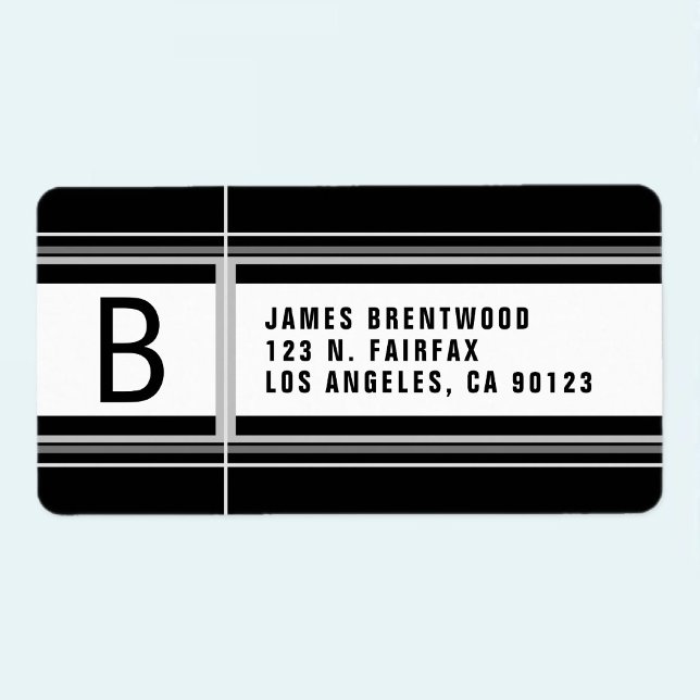 Cool Geometric Stylized Return Address Label (Creator Uploaded)