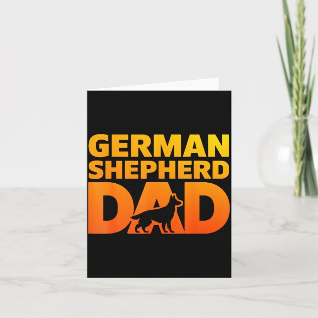 Cool German Shepherd Design For Men Boys Dog Lover Card (Front)