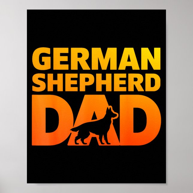 Cool German Shepherd Design For Men Boys Dog Lover Poster (Front)