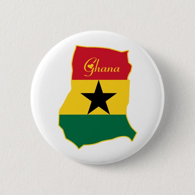 Cool Ghana 2 Inch Round Button (Front)