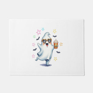 Cool Ghost Halloween Vibes Doormat