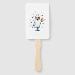 Cool Ghost Halloween Vibes Hand Fan