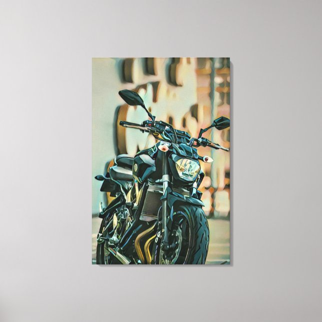 Cool gifts for motorcyclists canvas print (Front)