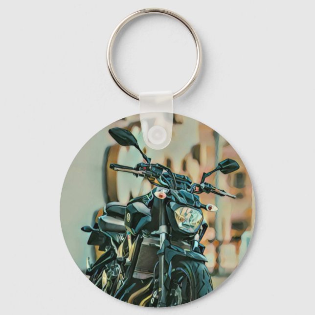 Cool gifts for motorcyclists keychain (Front)