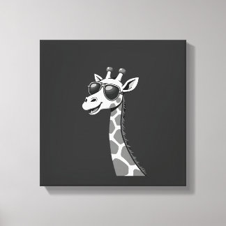 Cool Giraffe Art For Men Women Kids Animal Lover A Canvas Print
