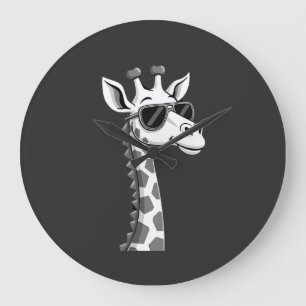 Cool Giraffe Art For Men Women Kids Animal Lover A Large Clock