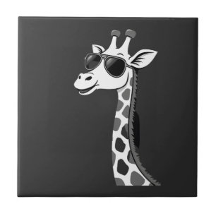 Cool Giraffe Art For Men Women Kids Animal Lover A Tile
