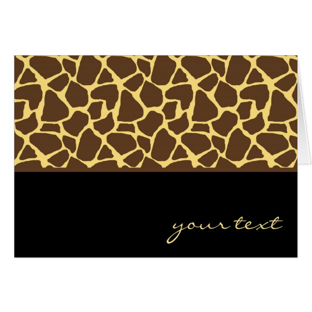 Cool Giraffe Pattern (Front Horizontal)