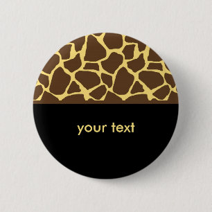 Cool Giraffe Pattern 2 Inch Round Button