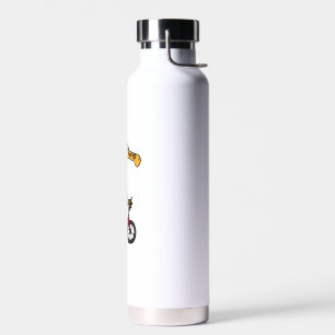 Cool Giraffe Riding Bicycle  Water Bottle