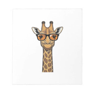 Cool Giraffe Sunglasses Vintage Engraving Shirt De Notepad