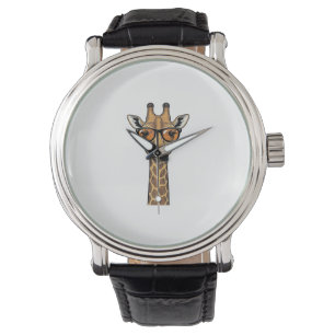 Cool Giraffe Sunglasses Vintage Engraving Shirt De Watch