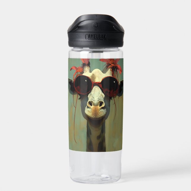 Cool Giraffe Water Bottle (Back)