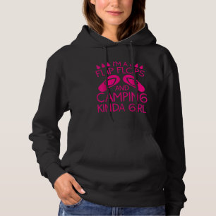Cool Girl Camping For Women Funny Camper Flip Flo Hoodie