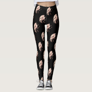 Cool Girl Face Silhouette Leggings